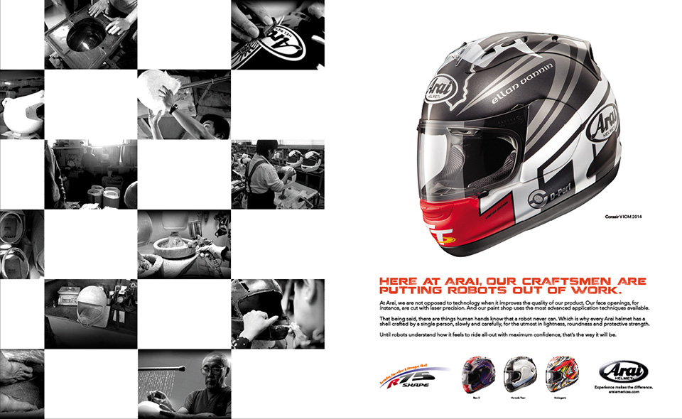 Arai "Robots" Print Ad